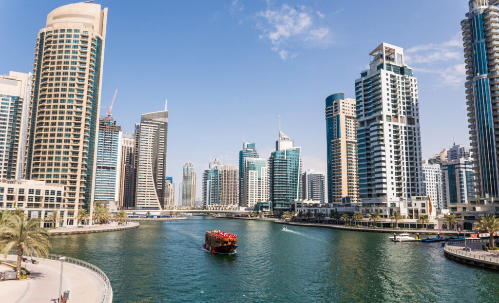 Modern city centre in Dubai 2